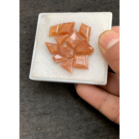 High Quality Natural Sunstone Step Cut Fancy Shape Cabochon Gemstone For Jewelry