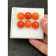 High Quality Natural Carnelian Smooth Round Shape Cabochons Gemstone For Jewelry