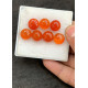 High Quality Natural Carnelian Smooth Round Shape Cabochons Gemstone For Jewelry