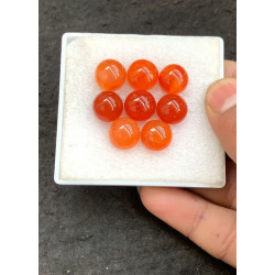 High Quality Natural Carnelian Smooth Round Shape Cabochons Gemstone For Jewelry