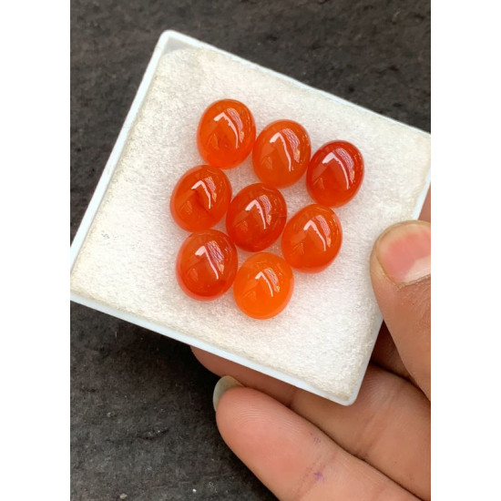 High Quality Natural Carnelian Smooth Oval Shape Cabochons Gemstone For Jewelry