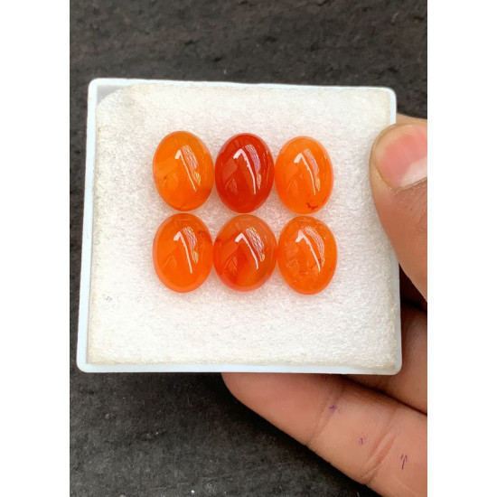 High Quality Natural Carnelian Smooth Oval Shape Cabochons Gemstone For Jewelry