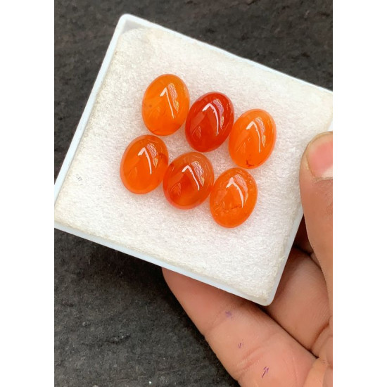 High Quality Natural Carnelian Smooth Oval Shape Cabochons Gemstone For Jewelry