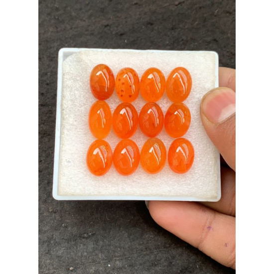 High Quality Natural Carnelian Smooth Oval Shape Cabochons Gemstone For Jewelry