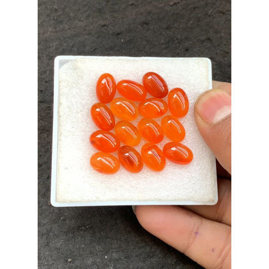 High Quality Natural Carnelian Smooth Oval Shape Cabochons Gemstone For Jewelry