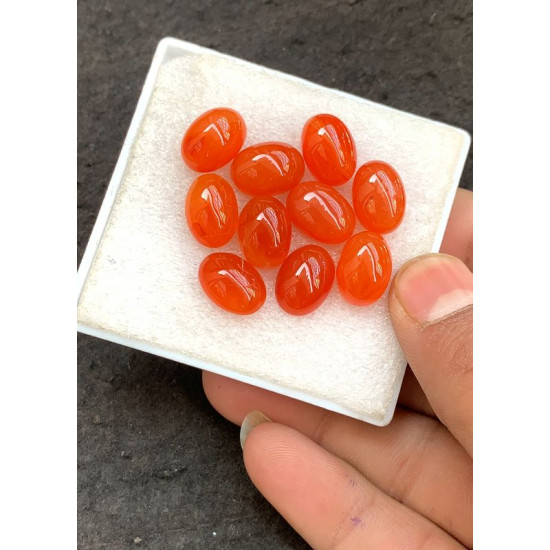 High Quality Natural Carnelian Smooth Oval Shape Cabochons Gemstone For Jewelry