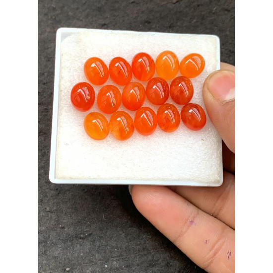 High Quality Natural Carnelian Smooth Oval Shape Cabochons Gemstone For Jewelry