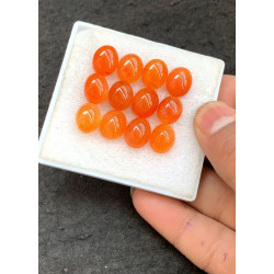 High Quality Natural Carnelian Smooth Oval Shape Cabochons Gemstone For Jewelry