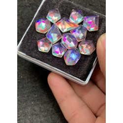 High Quality Natural Rainbow Quartz Step Cut Fancy Shape Cabochons Gemstone For Jewelry