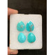 High Quality Arizona Turquoise Briolette Rose Cut Pear Shape Gemstone For Jewelry