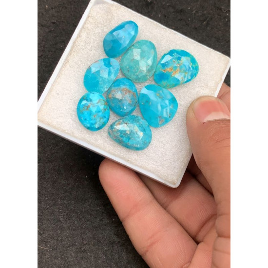 High Quality Natural American Turquoise Rose Cut Fancy Shape Cabochons Gemstone For Jewelry