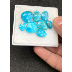 High Quality Natural American Turquoise Rose Cut Fancy Shape Cabochons Gemstone For Jewelry