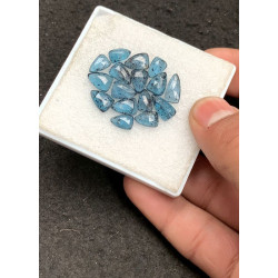 High Quality Natural Teal Green Kyanite Rose Cut Fancy Shape Cabochon Gemstone For Jewelry