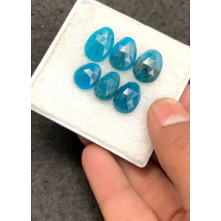 High Quality Natural Neon Apatite Rose Cut Fancy Shape Cabochons Gemstone For Jewelry