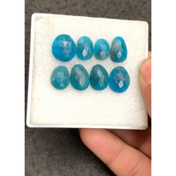 High Quality Natural Neon Apatite Rose Cut Fancy Shape Cabochons Gemstone For Jewelry