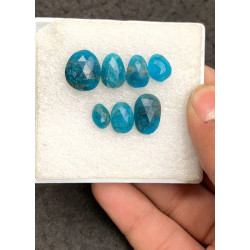 High Quality Natural Neon Apatite Rose Cut Fancy Shape Cabochons Gemstone For Jewelry