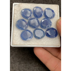 High Quality Natural Blue Sapphire Both Side Faceted Cut Fancy Shape Gemstone For Jewelry