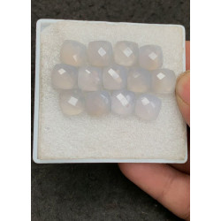 High Quality Natural Grey Moonstone Rose Cut Cushion Shape Cabochons For Jewelry