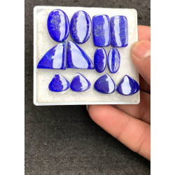 High Quality Natural Lapis Lazuli Smooth Pair Mix Shape Cabochons Gemstone For Jewelry