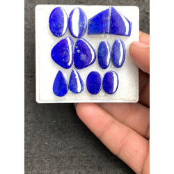 High Quality Natural Lapis Lazuli Smooth Pair Mix Shape Cabochons Gemstone For Jewelry