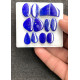 High Quality Natural Lapis Lazuli Smooth Pair Mix Shape Cabochons Gemstone For Jewelry