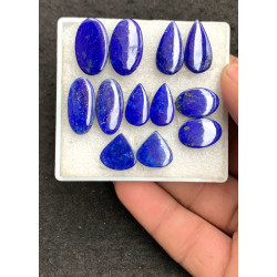 High Quality Natural Lapis Lazuli Smooth Pair Mix Shape Cabochons Gemstone For Jewelry