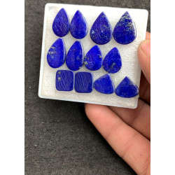 High Quality Natural Lapis Lazuli Smooth Pair Mix Shape Cabochons Gemstone For Jewelry