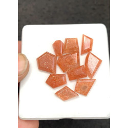 High Quality Natural Sunstone Step Cut Fancy Shape Cabochon Gemstone For Jewelry