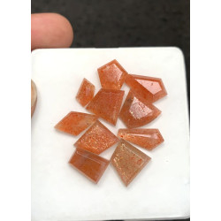 High Quality Natural Sunstone Step Cut Fancy Shape Cabochon Gemstone For Jewelry