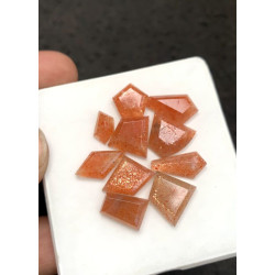 High Quality Natural Sunstone Step Cut Fancy Shape Cabochon Gemstone For Jewelry