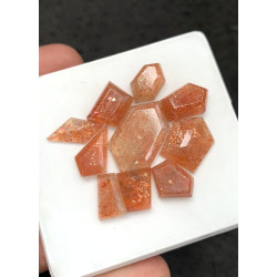 High Quality Natural Sunstone Step Cut Fancy Shape Cabochon Gemstone For Jewelry