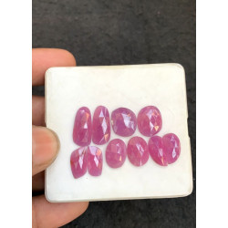 High Quality Natural Ruby Rose Cut Fancy Shape Cabochons Gemstone For Jewelry
