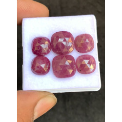 High Quality Natural Ruby Rose Cut Cushion Shape Cabochons Gemstone For Jewelry