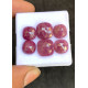 High Quality Natural Ruby Rose Cut Cushion Shape Cabochons Gemstone For Jewelry