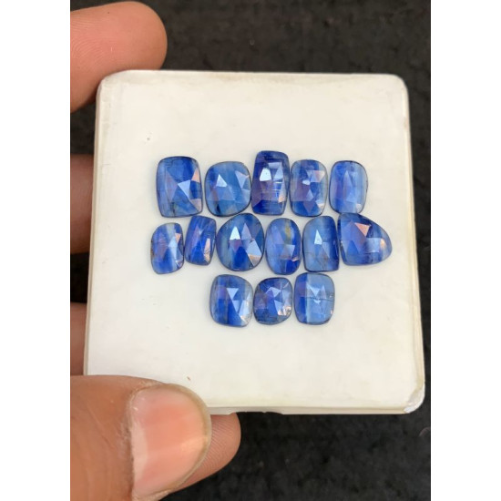 High Quality Natural Blue Kyanite Rose Cut Fancy Shape Cabochons Gemstone For Jewelry