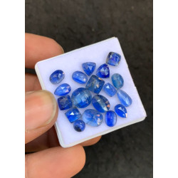 High Quality Natural Blue Kyanite Rose Cut Mix Shape Cabochons Gemstone For Jewelry