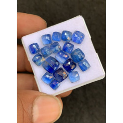 High Quality Natural Blue Kyanite Rose Cut Cushion Shape Cabochon Gemstone For Jewelry