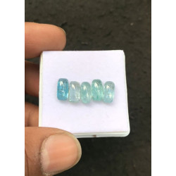 High Quality Natural Ice Aqua Kyanite Smooth Rectangle Shape Cabochons Gemstone For Jewelry