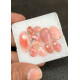 High Quality Natural Peruvian Pink Opal Rose Cut Fancy Shape Cabochon Gemstone For Jewelry