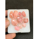 High Quality Natural Peruvian Pink Opal Rose Cut Fancy Shape Cabochon Gemstone For Jewelry