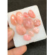 High Quality Natural Peruvian Pink Opal Rose Cut Fancy Shape Cabochon Gemstone For Jewelry