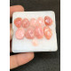 High Quality Natural Peruvian Pink Opal Rose Cut Fancy Shape Cabochon Gemstone For Jewelry