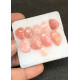 High Quality Natural Peruvian Pink Opal Rose Cut Fancy Shape Cabochon Gemstone For Jewelry