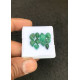 High Quality Natural Emerald Hand Craved Leaf Shape Cabochons Gemstone For Jewelry