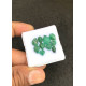 High Quality Natural Emerald Hand Craved Leaf Shape Cabochons Gemstone For Jewelry