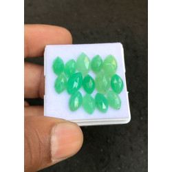 High Quality Natural Chrysoprase Rose Cut Marquise Shape Cabochons Gemstone For Jewelry