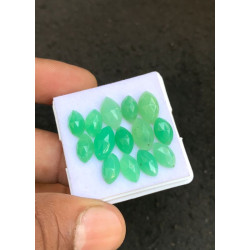High Quality Natural Chrysoprase Rose Cut Marquise Shape Cabochons Gemstone For Jewelry