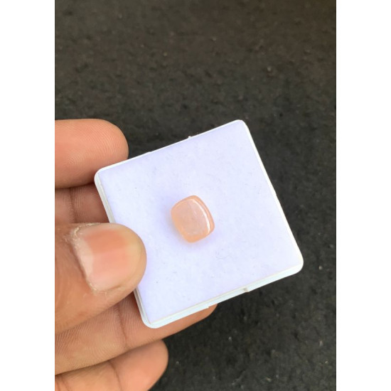 High Quality Natural Morganite Smooth Rectangle Shape Cabochons Gemstone For Jewelry