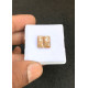 High Quality Natural Golden Sapphire Rose Cut Rectangle Shape Cabochons Gemstone For Jewelry