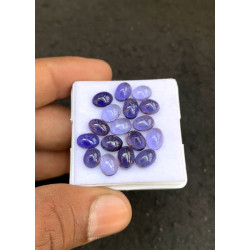 Beautiful High Quality Natural Iolite Smooth Oval Shape Cabochons Gemstone For Jewelry